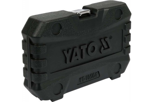 Головки торцеві ударні для литих дисків YATO: квадрат- 1/2", М15-21 мм, l= 87 мм, Cr-Mo, 10 шт
