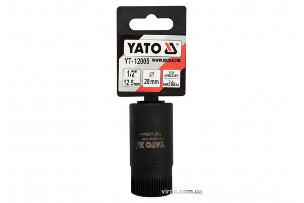 Насадка-ключ до форсункових камер двигуна MERSEDES YATO 1/4" Ø28 мм 58 мм