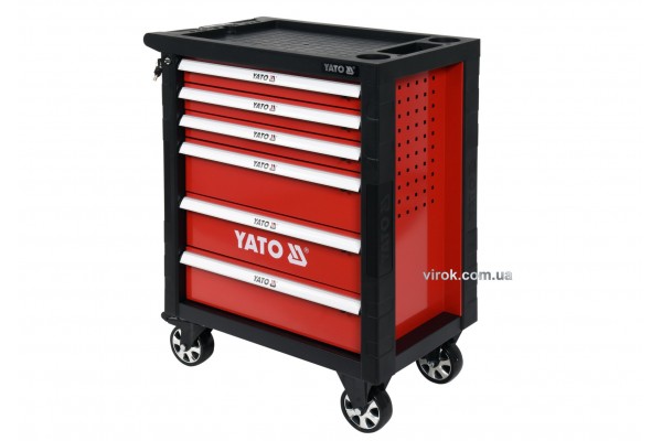 Шафа з інструментами на колесах YATO 97.5 x 76.5 x 46.5 см з 6 шухлядами 177 шт