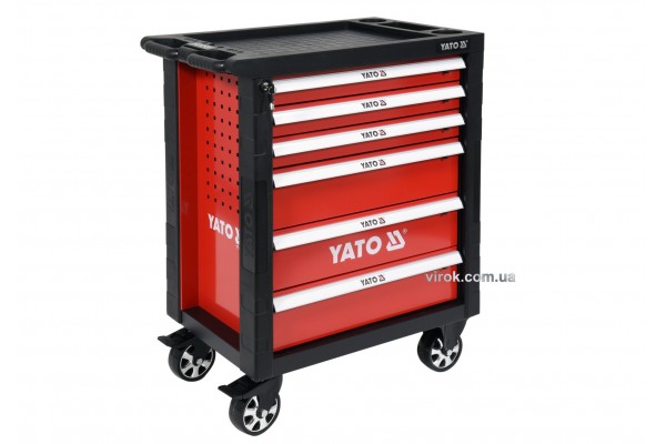 Шафа з інструментами на колесах YATO 97.5 x 76.5 x 46.5 см з 6 шухлядами 177 шт